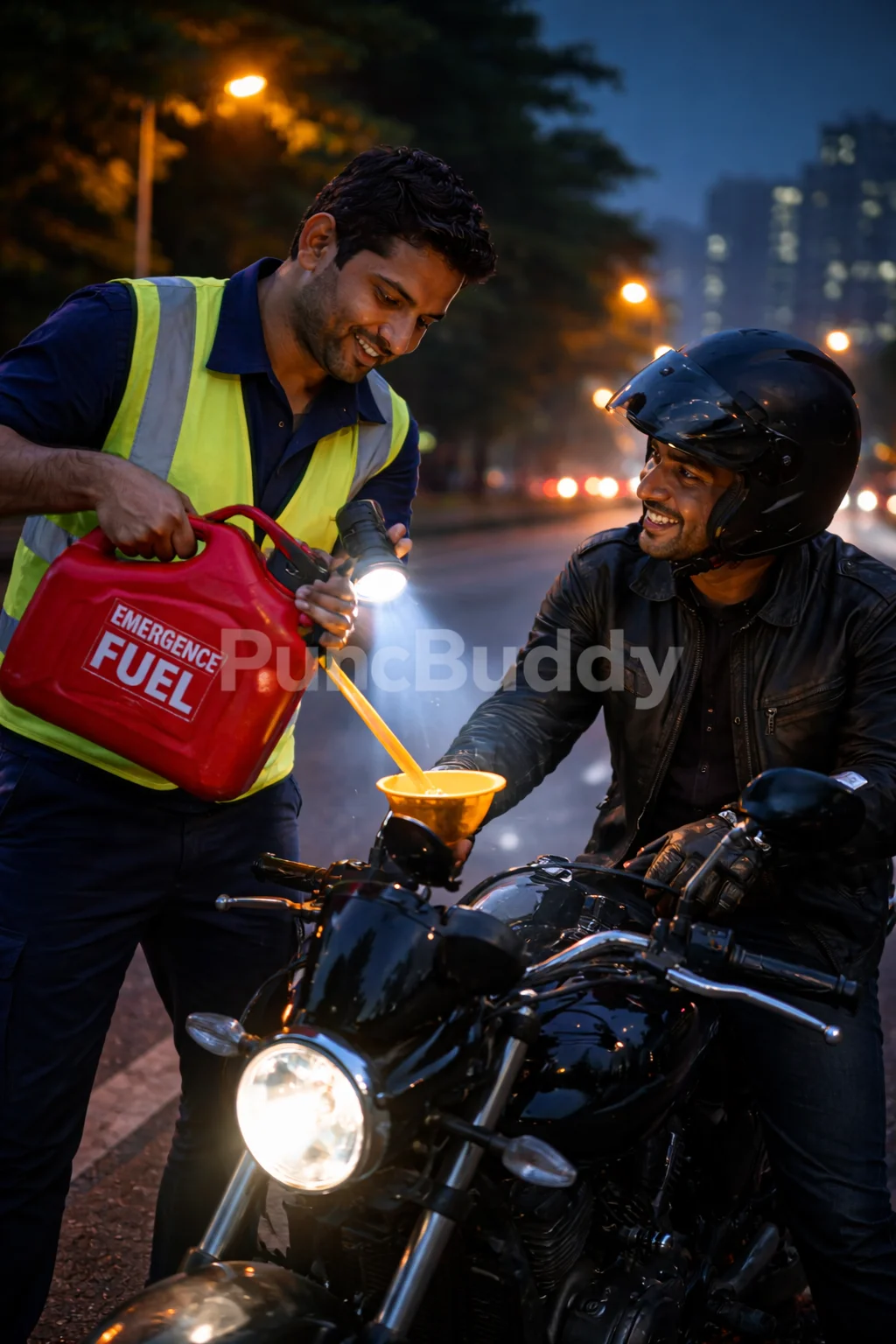 Emergency Fuel Service in HSR Layout Bangalore - PuncBuddy technician